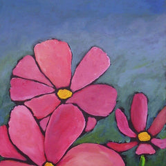 Three Pink Flowers #1