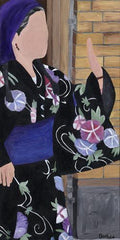 Japanese Lady Delegate for Peace Dancing in the Street