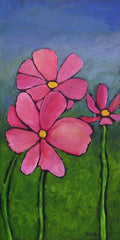 Three Pink Flowers #1