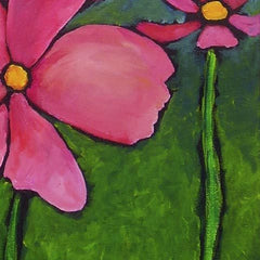 Three Pink Flowers #1